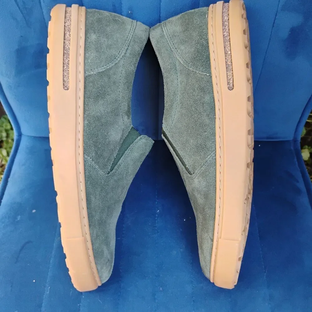 Birkenstock Oswego Suede Leather Slip On Shoes Thyme Green Size 42 M9 L11 Loafer